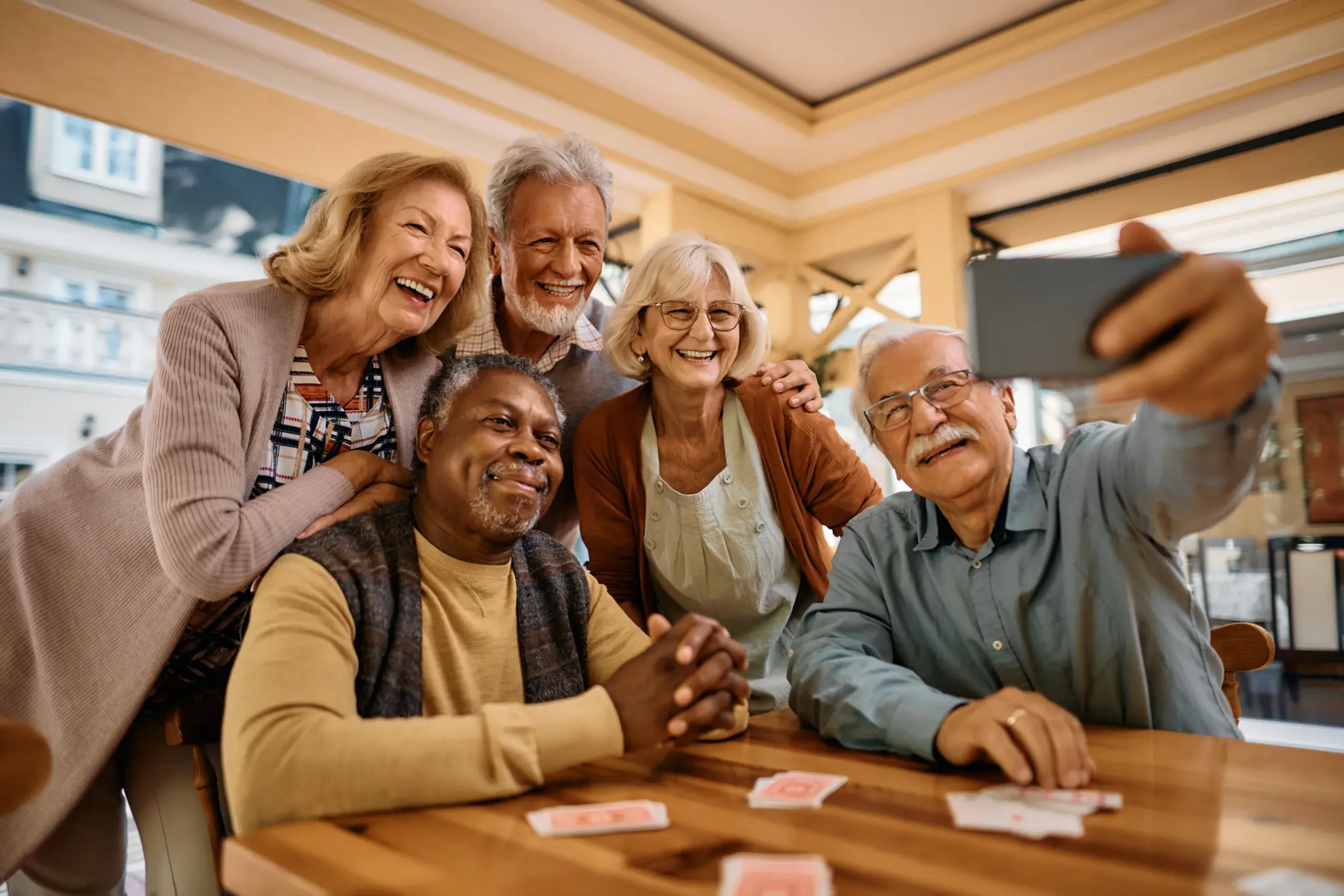 Residents enjoying time together at Chandler Place