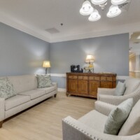 plush seating area