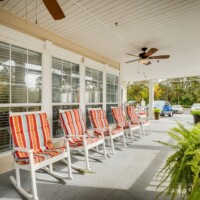 The Legacy of Orangeburg - Rocking chairs on front porch