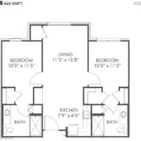 847 Sq. Ft.