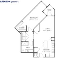 966 Sq. Ft.