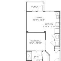 588 Sq. Ft.