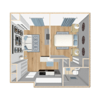 471 Sq. Ft. floorplan
