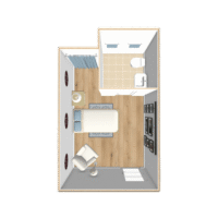 144 Sq. Ft. preston house floor plan