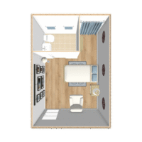 144. Sq. Ft. preston house floor plan