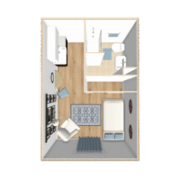 320 Sq. Ft. floorplan