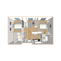 746 Sq. Ft. floorplan