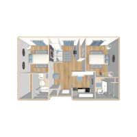 746 Sq. Ft. floorplan
